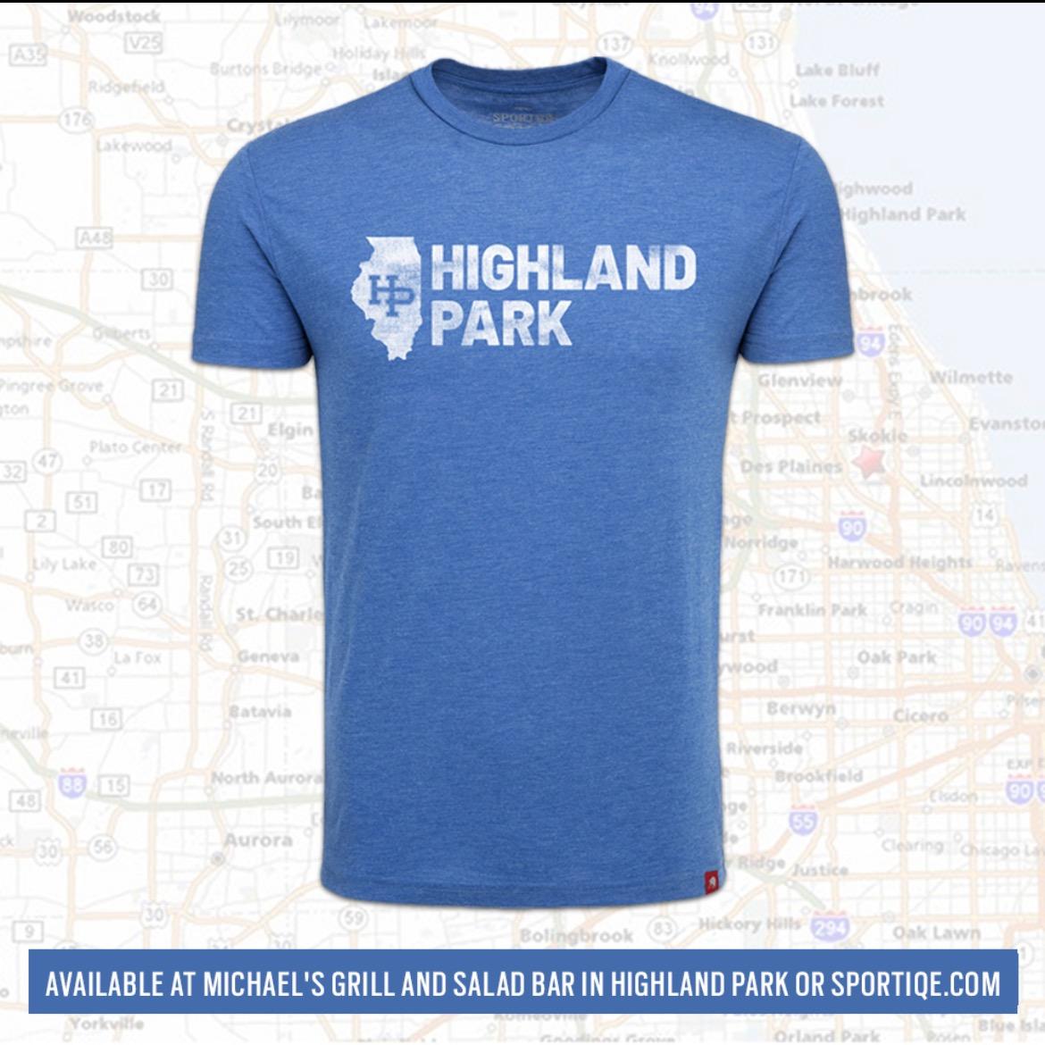 Order Highland Park T-Shirt food online from Michael Grill & Salad Bar store, Highland Park on bringmethat.com