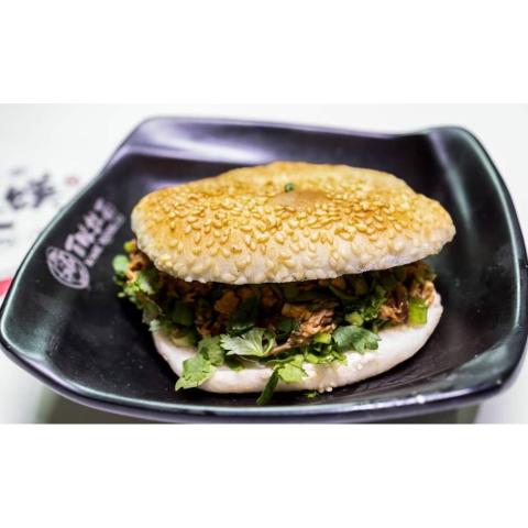 Order 110. Stew Pork Chinese Burger food online from Super Taste store, New York on bringmethat.com