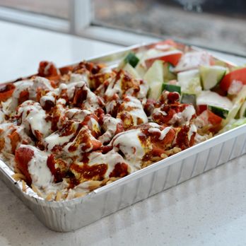 Order Chicken Gyro with Rice and salad food online from Aladdin's Kitchen store, Washington on bringmethat.com