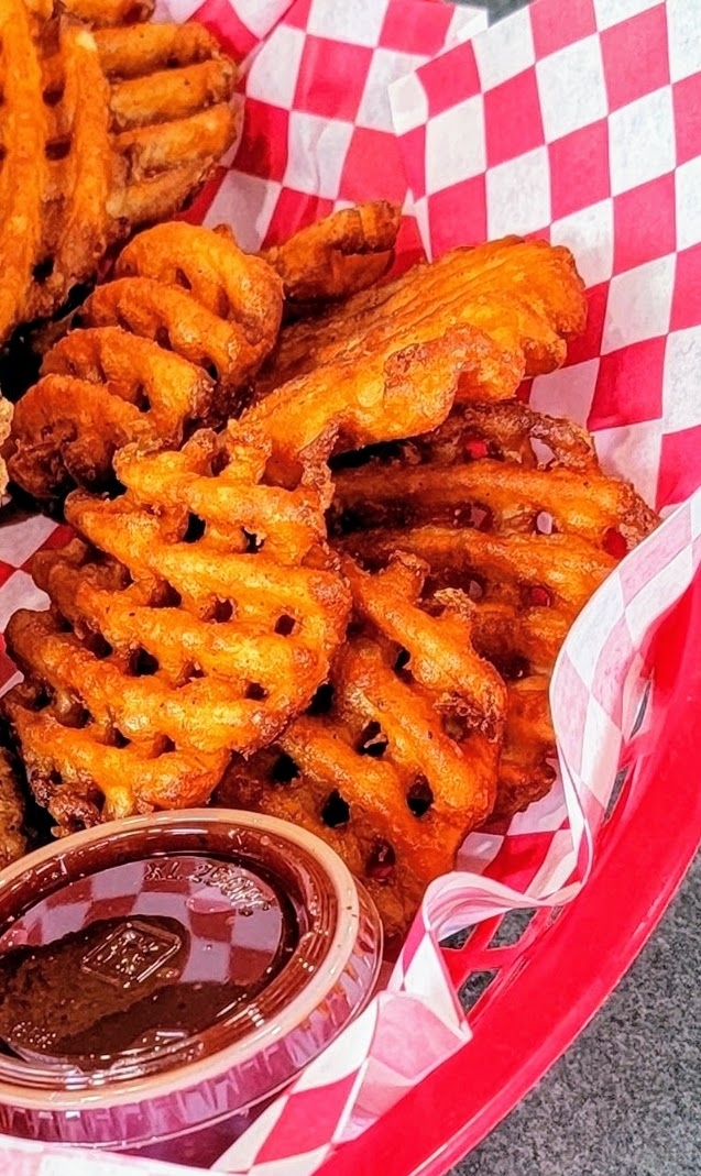 Order Waffle Fries food online from Dj Pizzeria store, Spencerport on bringmethat.com