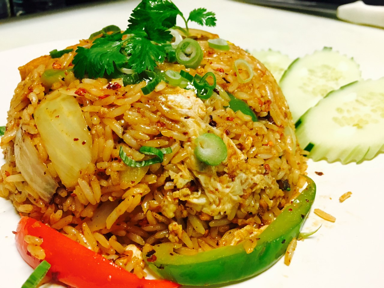 Order Chili Paste Fried Rice food online from The Patio Fine Thai Cuisine store, Seattle on bringmethat.com