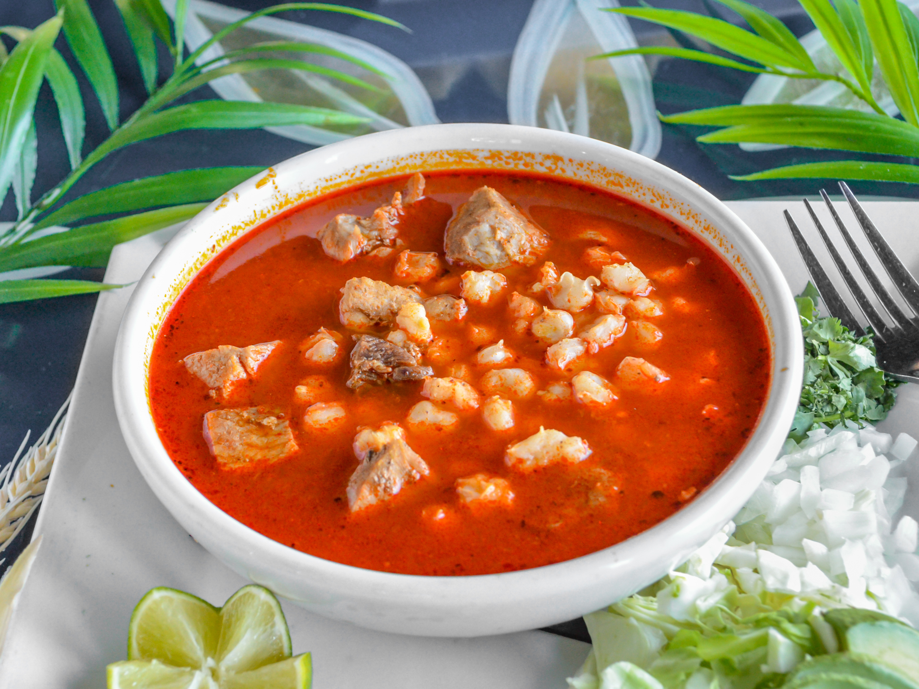 Order Pozole food online from Cicada Cantina store, Elk Grove on bringmethat.com