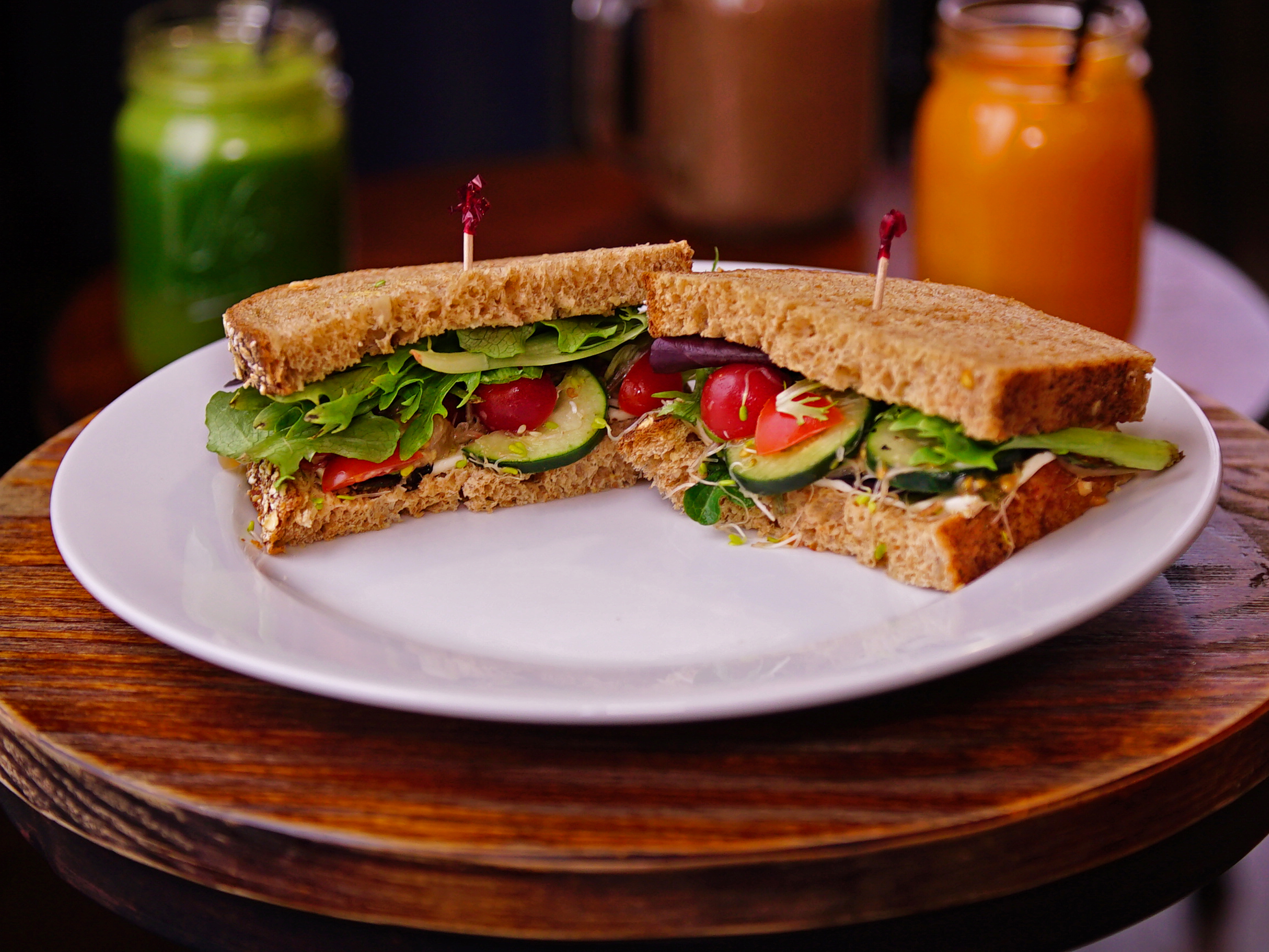 Order Veggie Cold Sandwich food online from Retrofit Cafe store, West Hollywood on bringmethat.com