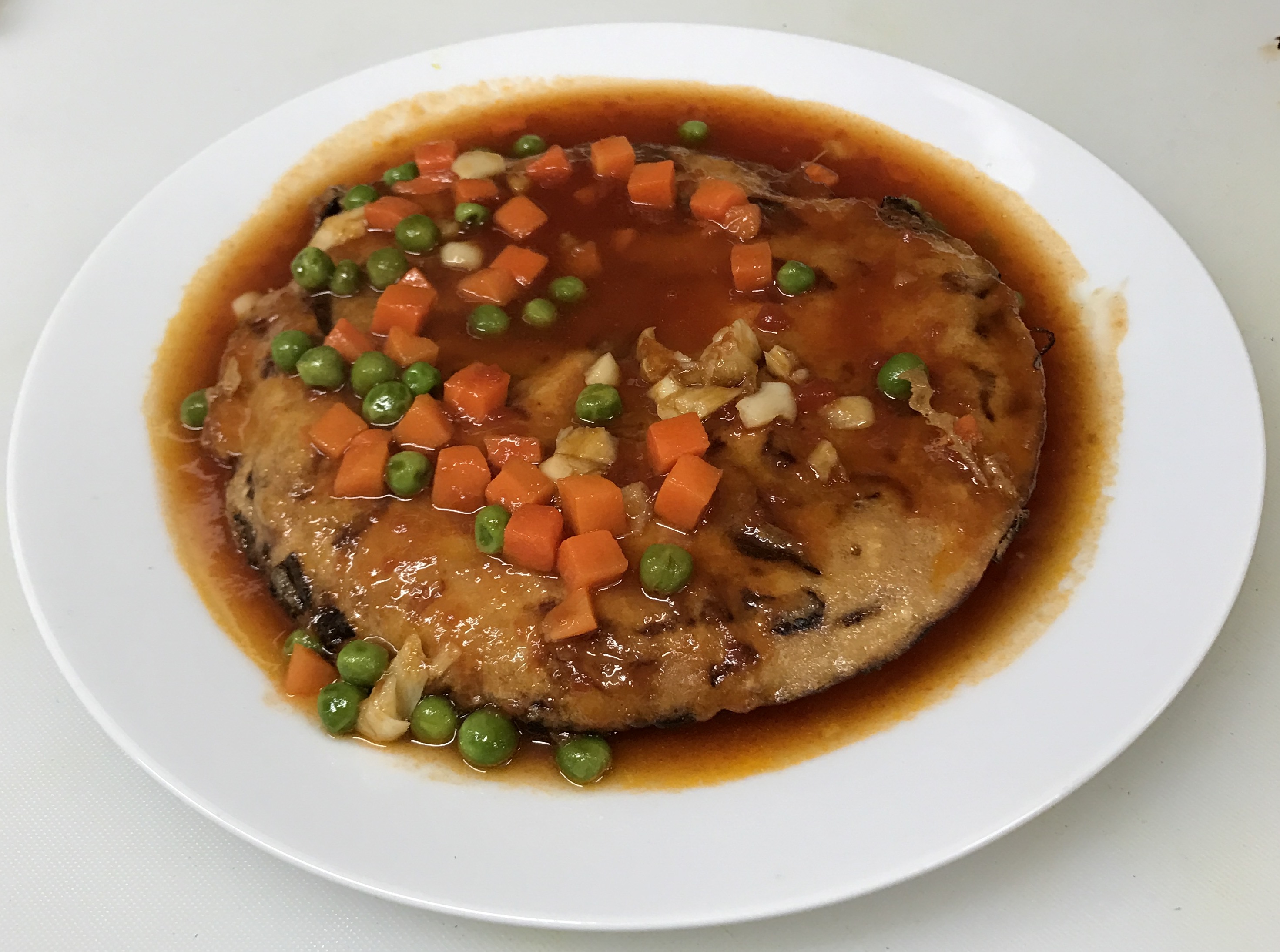 Order Fuyunghai Kepiting / Crab egg foo young (E) food online from Awang Kitchen store, Elmhurst on bringmethat.com