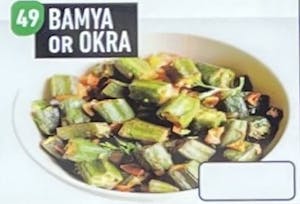 Order #49 Bamya Or Okra food online from Jersey Kabob Platter & Pizza store, Monroe Township on bringmethat.com