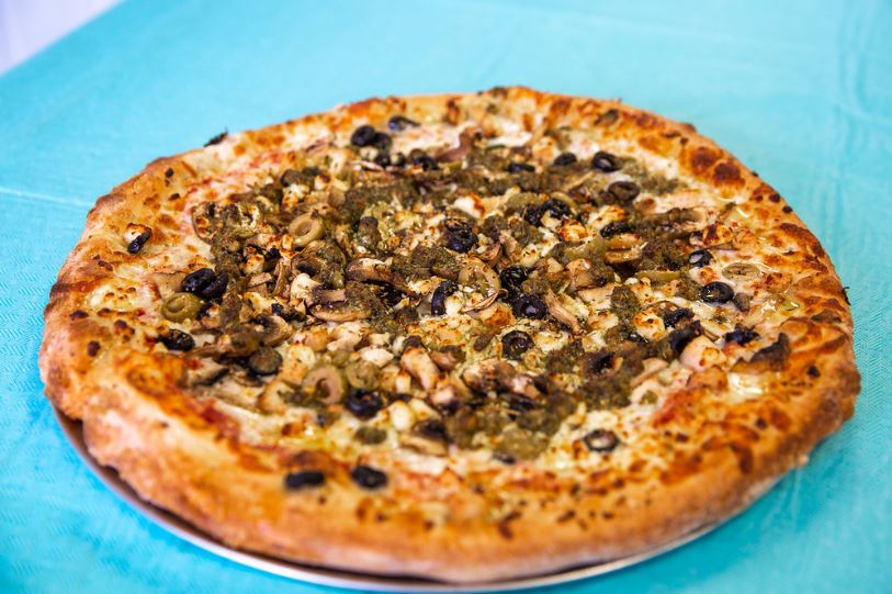 Order Mediterranean Pizza food online from Jackpot Pizza store, Spring on bringmethat.com