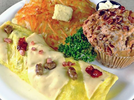 Order Meat Lover's Omelette food online from Fryn' Pan Family Restaurant store, Fargo on bringmethat.com