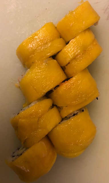 Order 8 piece Mango Sushi Roll food online from A Plus Sushi store, Malvern on bringmethat.com