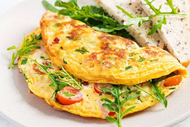 Order Ham & Cheese Omelette food online from The Cracked Yolk store, Fairburn on bringmethat.com