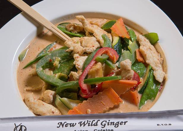Order Red Panang Curry food online from NewWildGinger store, Huntingdon Valley on bringmethat.com