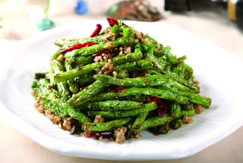 Order Dry Sauteed String Beans 干煸四季豆 food online from Grand Sichuan store, Jersey City on bringmethat.com
