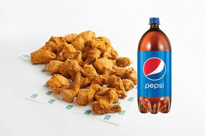 Order 32 Piece Chicken Platter (with Free Pepsi 2 Liter) food online from Royal Farms store, Perryville on bringmethat.com