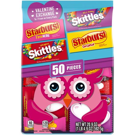 Order SKITTLES & STARBURST Assorted Valentine's Day Chewy Candy Exchange, 20.9 oz food online from CVS store, WALKERTOWN on bringmethat.com