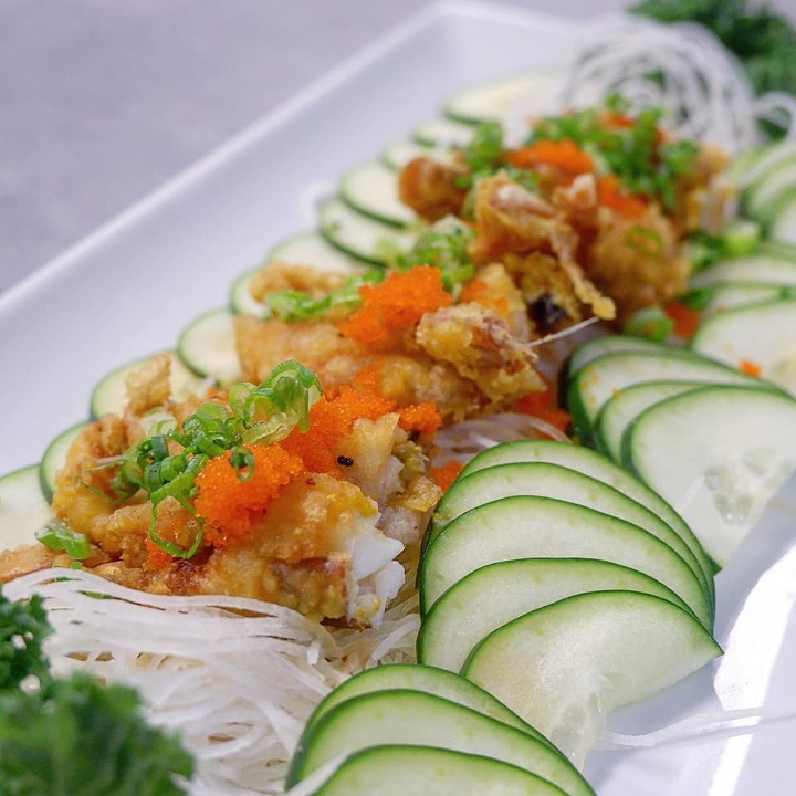 Order Soft Shell Crab Ponzule food online from Tanuki sushi store, Chicago on bringmethat.com
