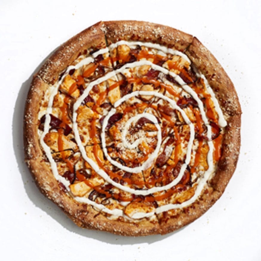 Order Buffalo Chicken Pizza - Small (4 Slices) food online from Mellow Mushroom Pizza Bakers store, Denver on bringmethat.com