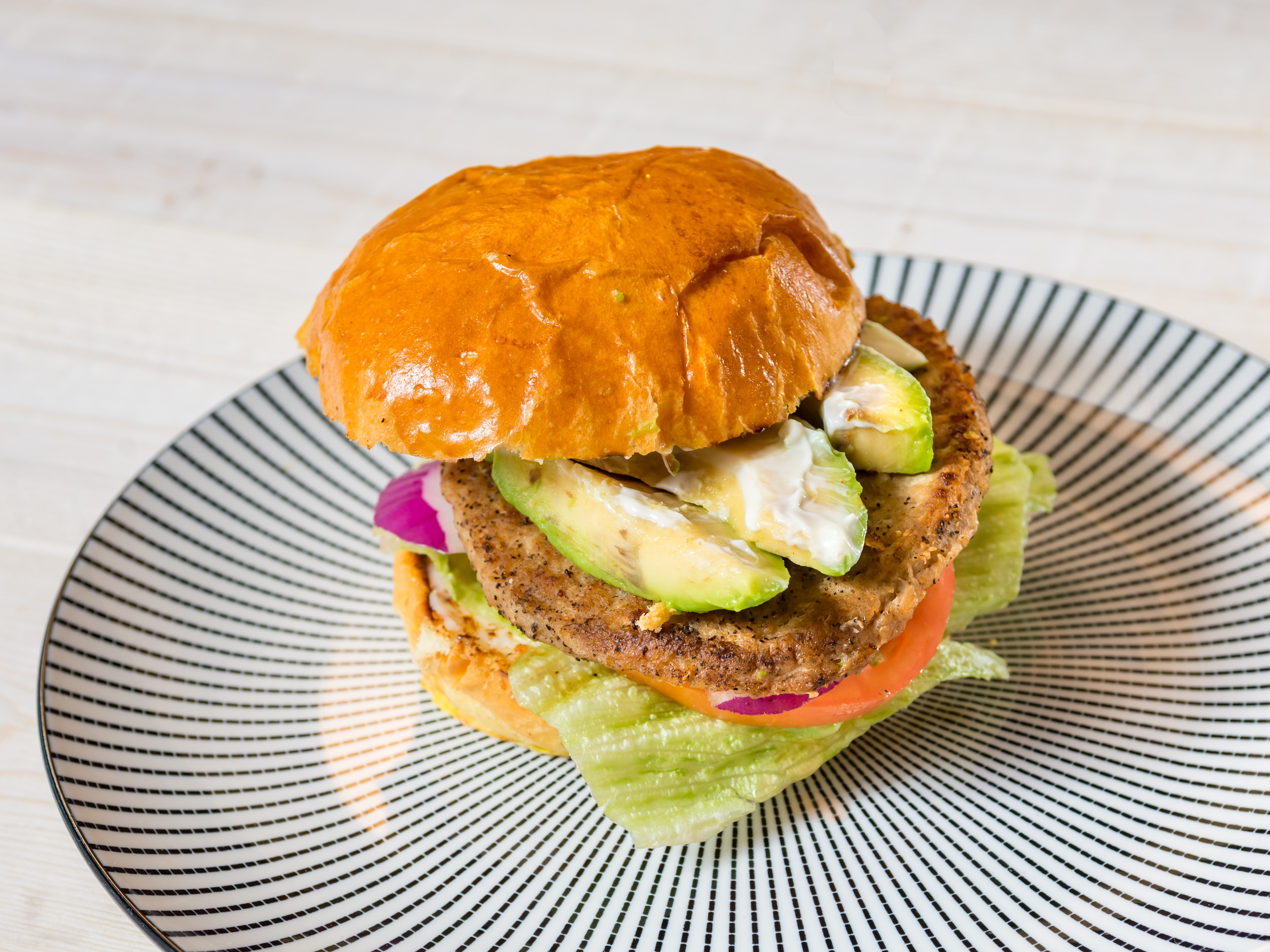 Order Turkey Avocado burger food online from Mike Famous Steaks & Subs store, Newark on bringmethat.com
