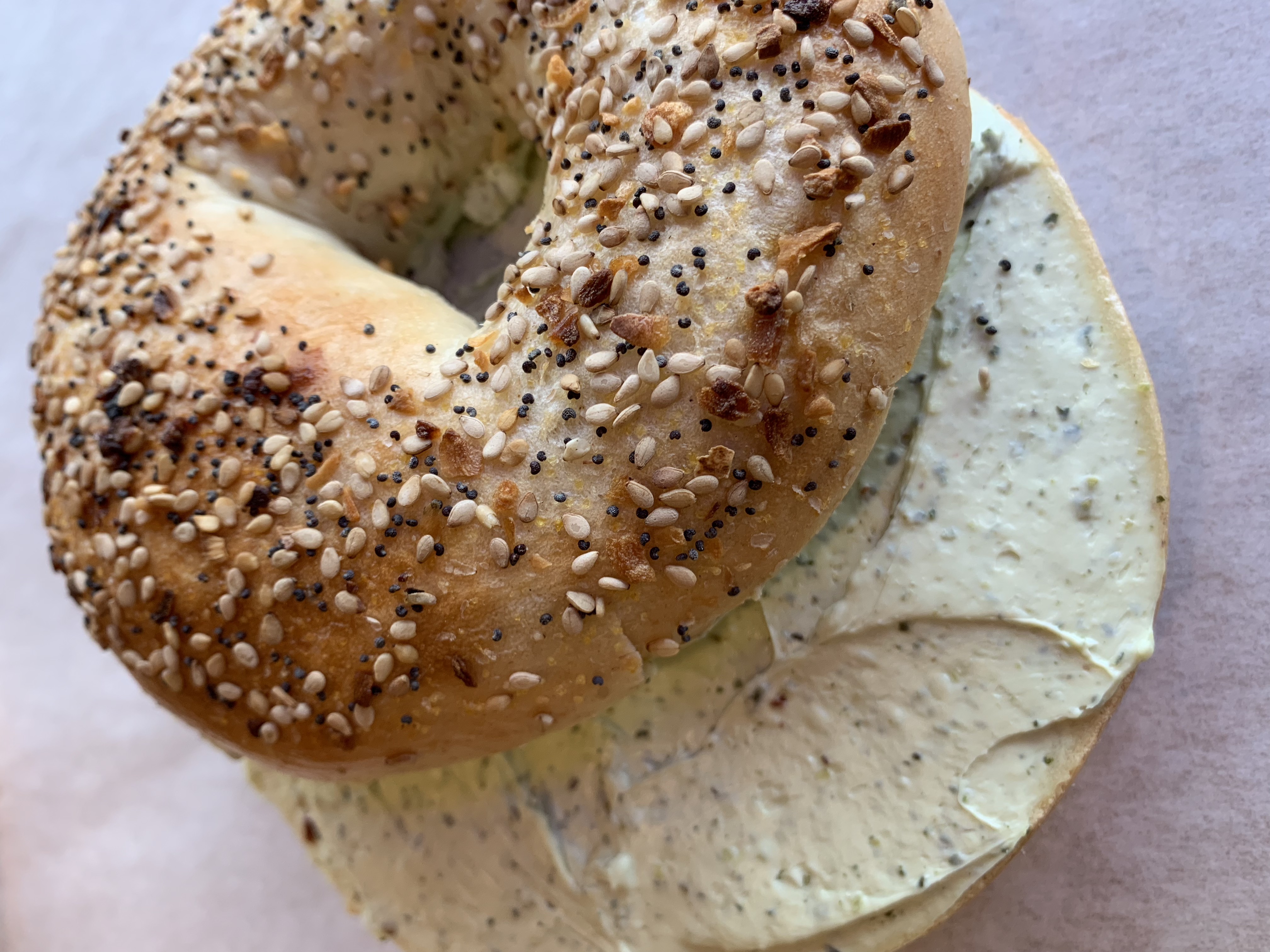 Order Topped Bagel food online from Bagels & Joe store, Lincoln on bringmethat.com