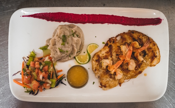 Order Grilled Chicken w/ shrimp food online from Cafe Nunez store, New York on bringmethat.com