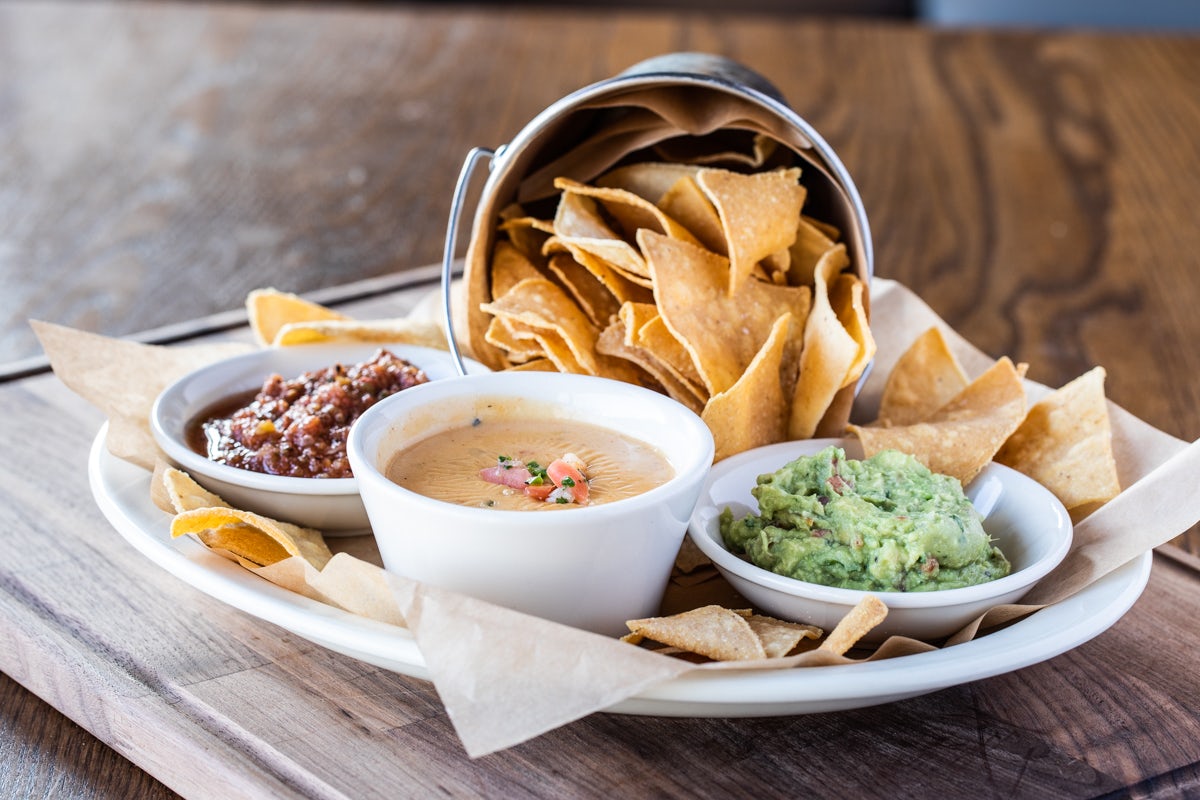 Order CHIP & DIP TRIO food online from Rock Bottom Brewery store, Campbell on bringmethat.com