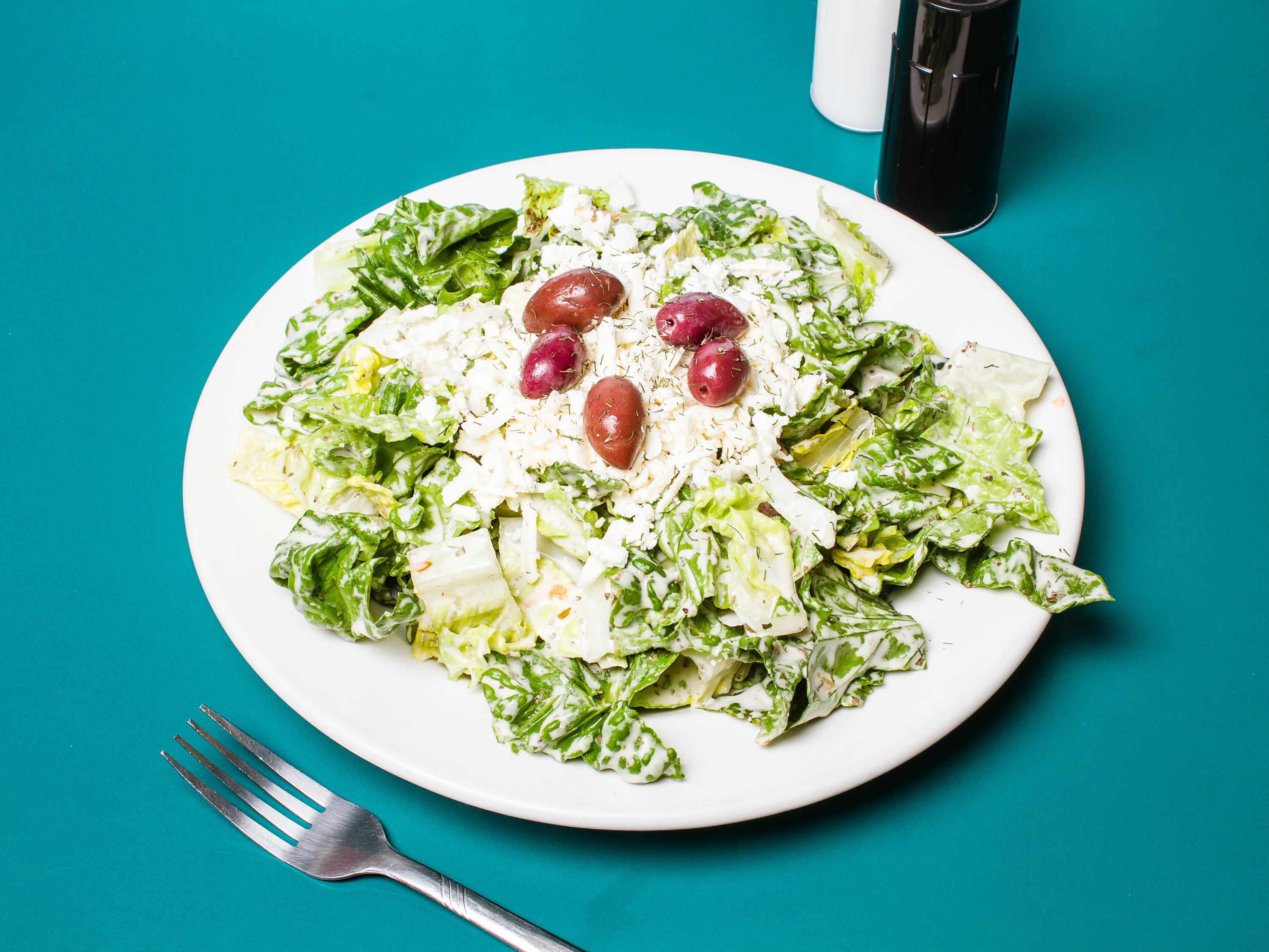 Order Greek Salad food online from Napoli's Pizza store, Virginia Beach on bringmethat.com