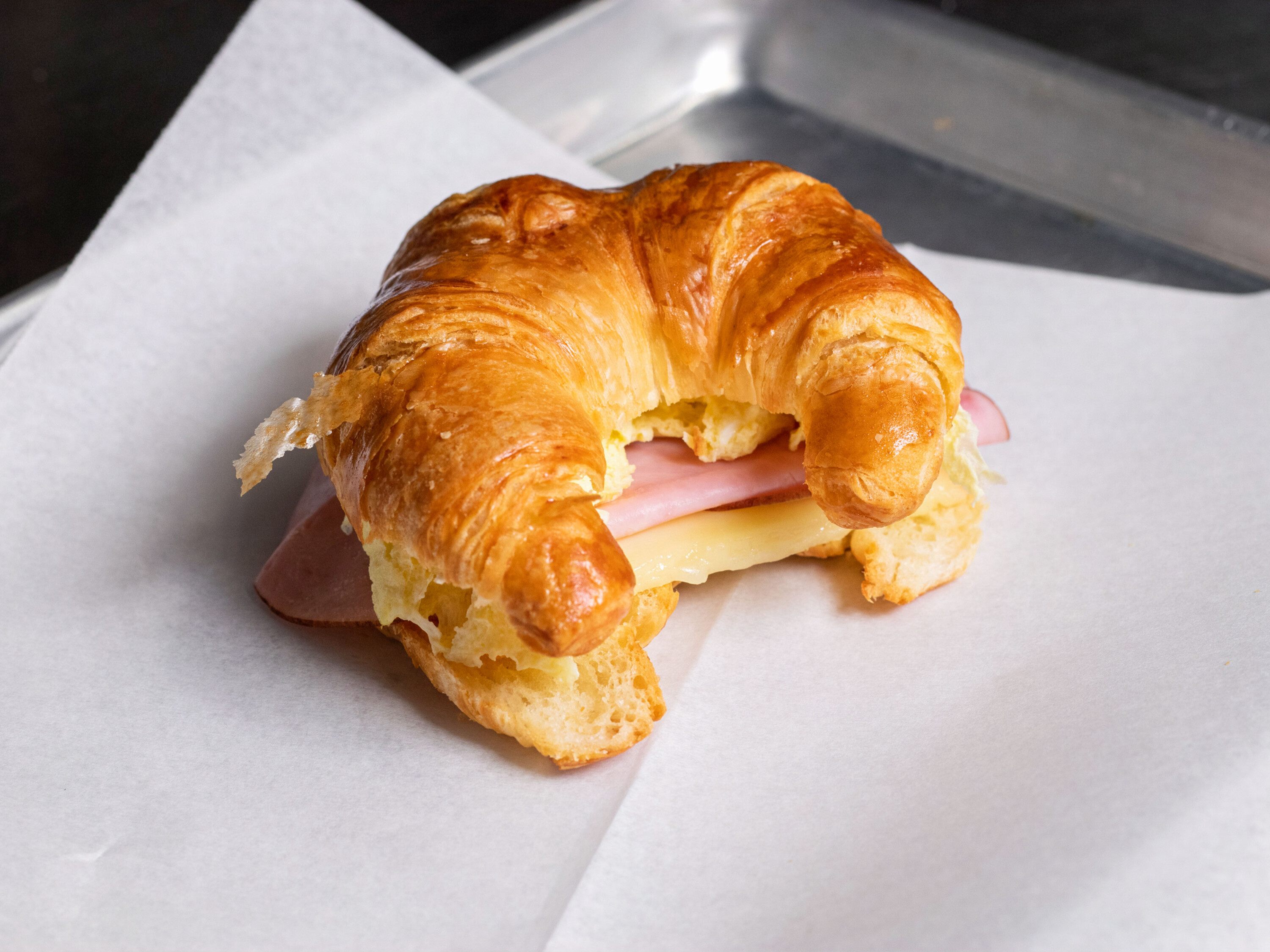 Order Egg croissant  food online from Chez Michael French Market store, Avon on bringmethat.com