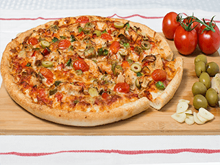 Order Tuscany Pizza Catering - Large 14'' food online from Sarpino's Pizzeria  store, Northbrook on bringmethat.com