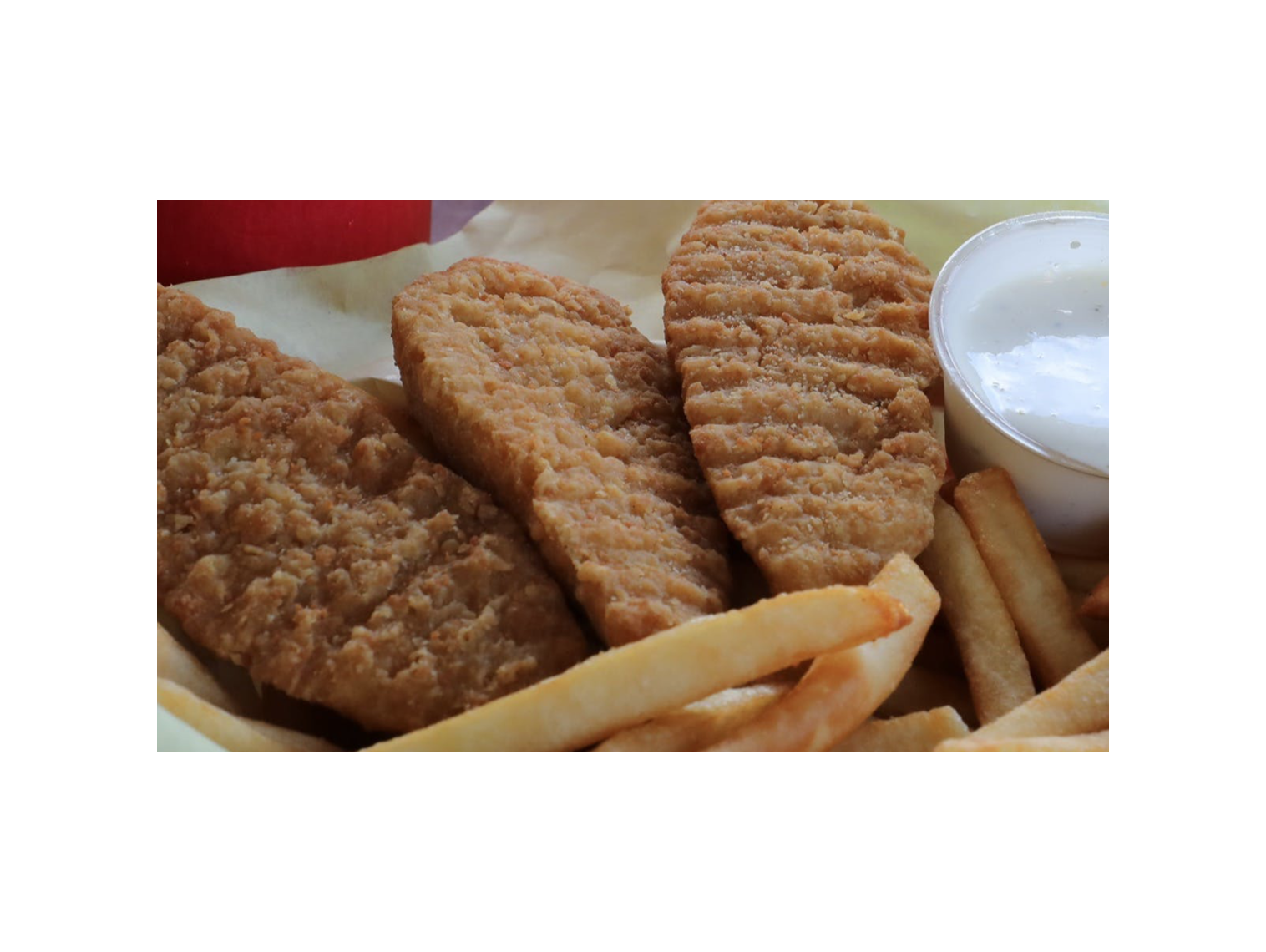 Order 3pc Chicken Breast Strips food online from Norm Famous Burgers store, Whittier on bringmethat.com