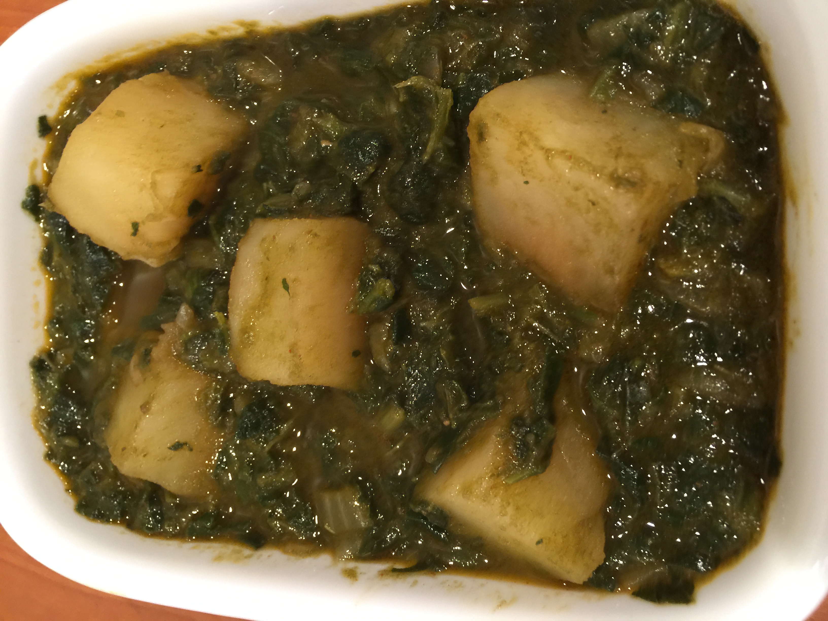 Order Aloo Saag food online from Spice of India store, Richmond on bringmethat.com