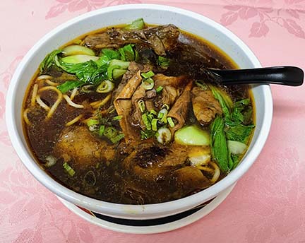 Order Braised Beef Noodle Soup food online from Canaan Restaurant store, Artesia on bringmethat.com
