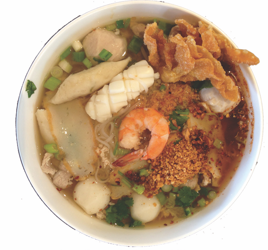 Order Spicy Tae Chew Noodle Soup food online from Double Delicious Thai Cuisine store, Fountain Valley on bringmethat.com