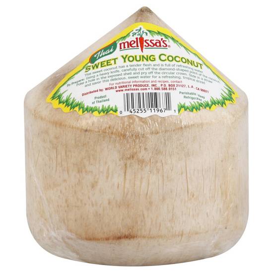 Order Melissa's · Thai Sweet Young Coconut (1 coconut) food online from Albertsons Express store, Watauga on bringmethat.com