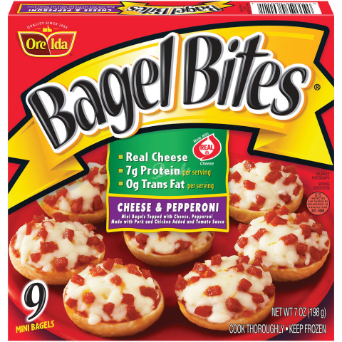 Order Bagel Bites Cheese & Pepperoni 7oz food online from 7-Eleven store, Middletown on bringmethat.com