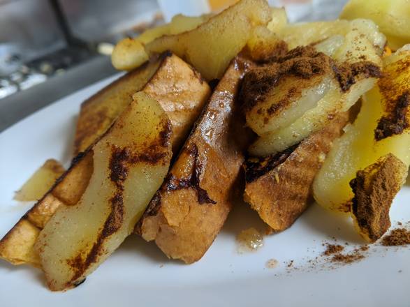 Order Cinnamon Apples French Toast food online from Bedford Street Diner store, Stamford on bringmethat.com