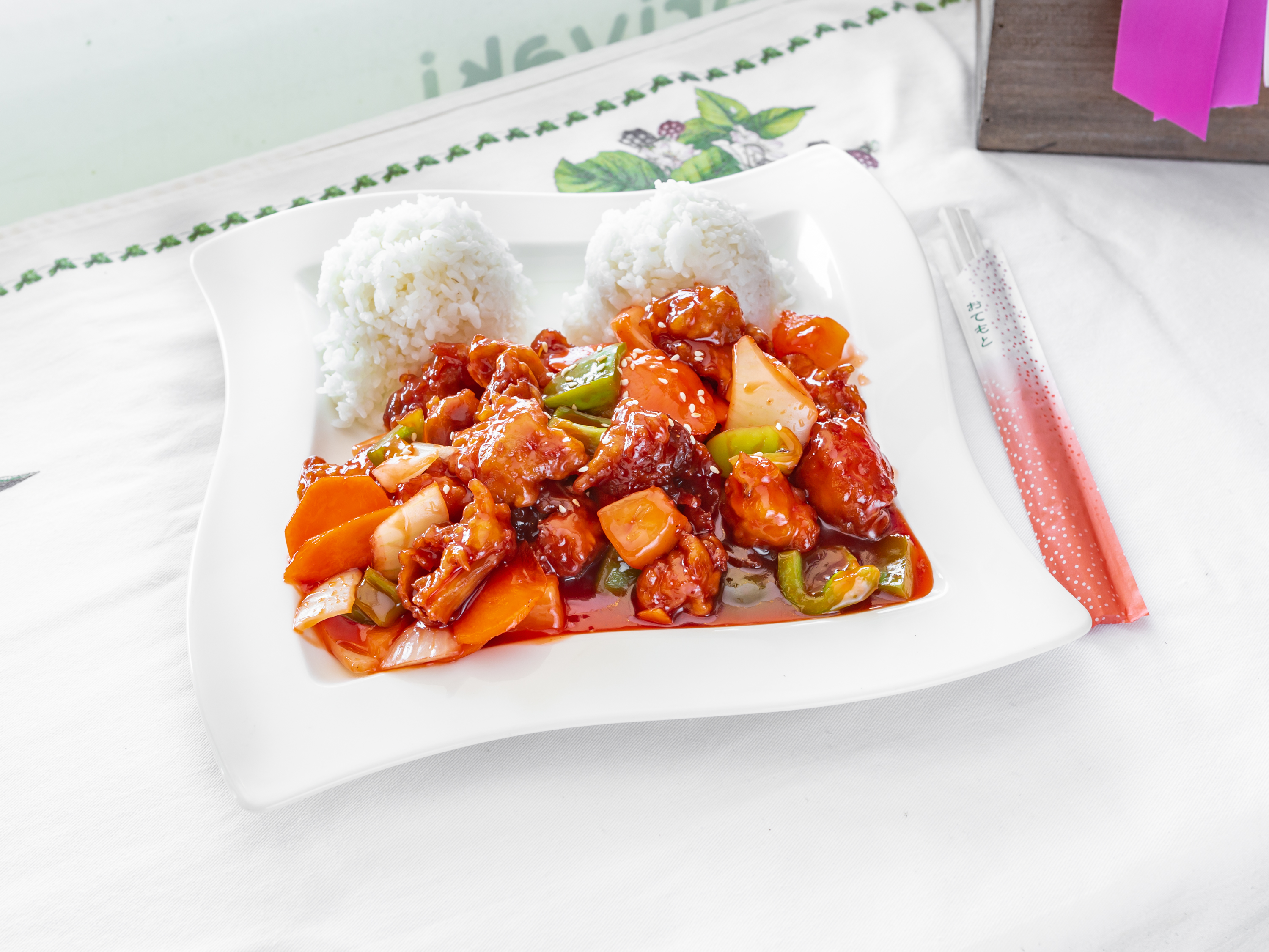 Order Sweet and Sour Chicken food online from Joy Teriyaki store, Troutdale on bringmethat.com