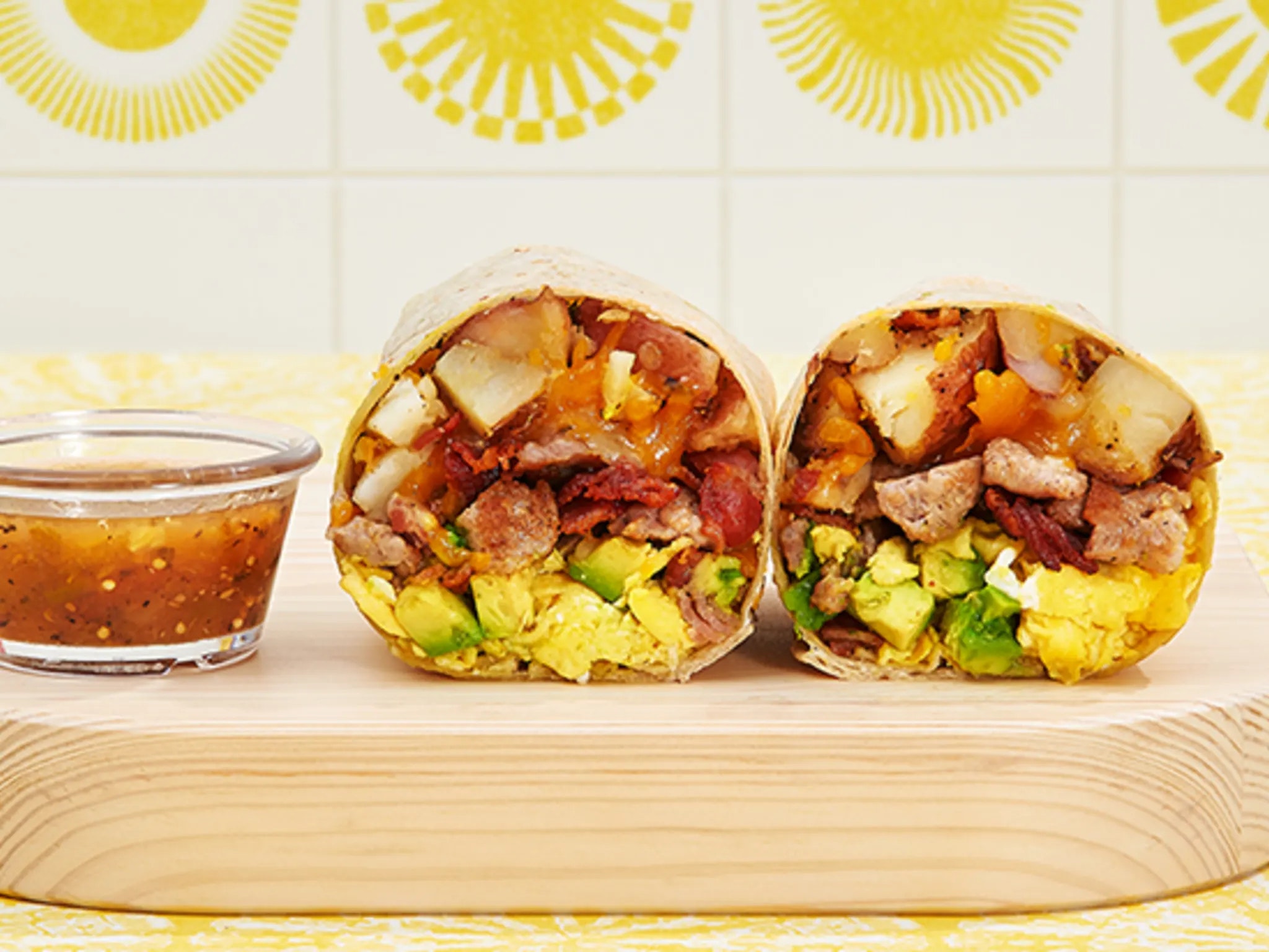 Order Everything but the Kitchen Sink Breakfast Burrito food online from Sunny & Fine Breakfast Burritos store, West Hills on bringmethat.com
