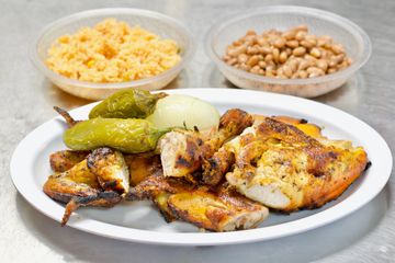 Order 1 Whole Grilled Chicken Combo food online from Los 3 Pollos store, Compton on bringmethat.com