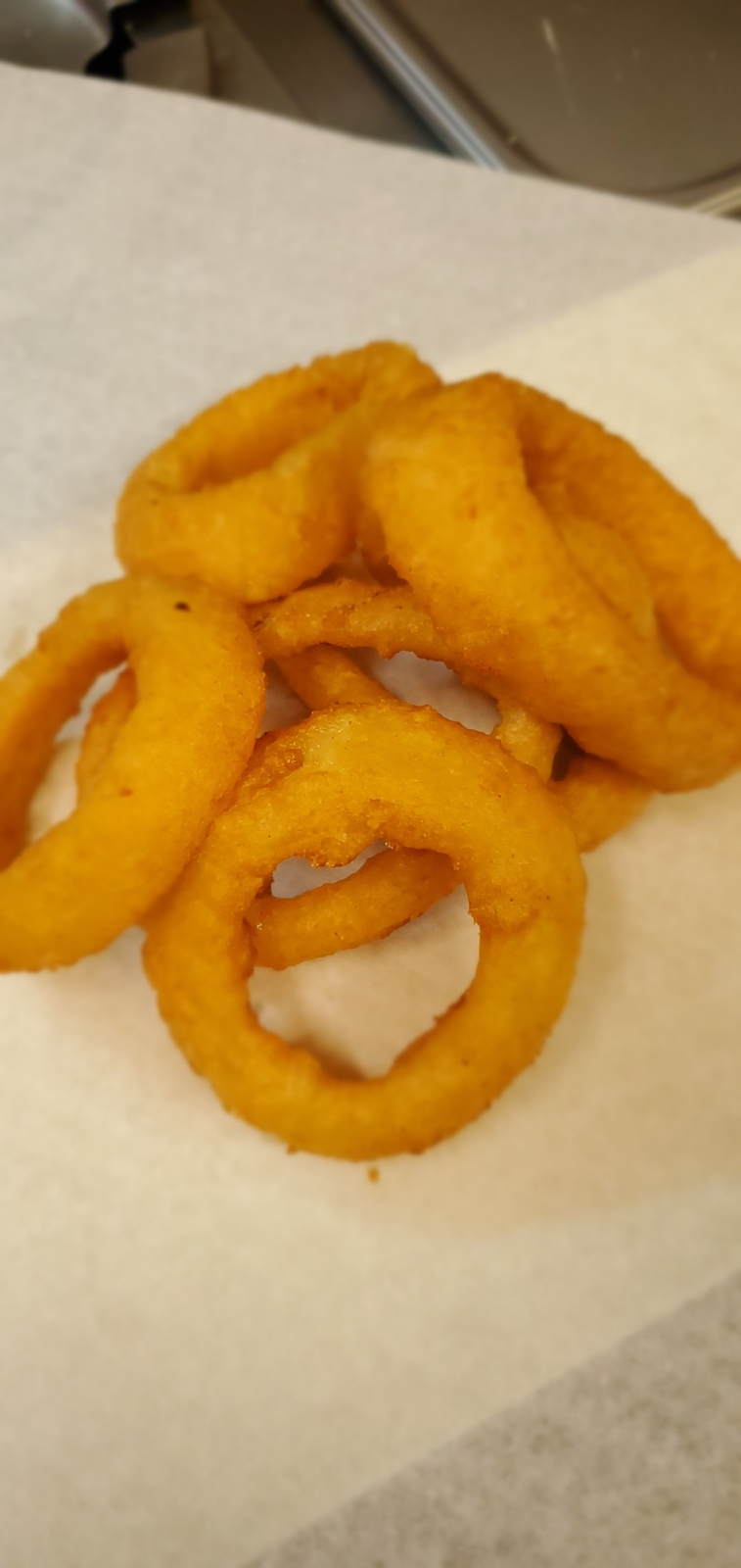 Order Onion Rings food online from Dougs Dogs store, Oak Forest on bringmethat.com