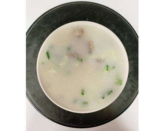 Order Salted Pork Bone Porridge 咸豬骨菜粒粥 food online from B&W Kitchen store, San Francisco on bringmethat.com