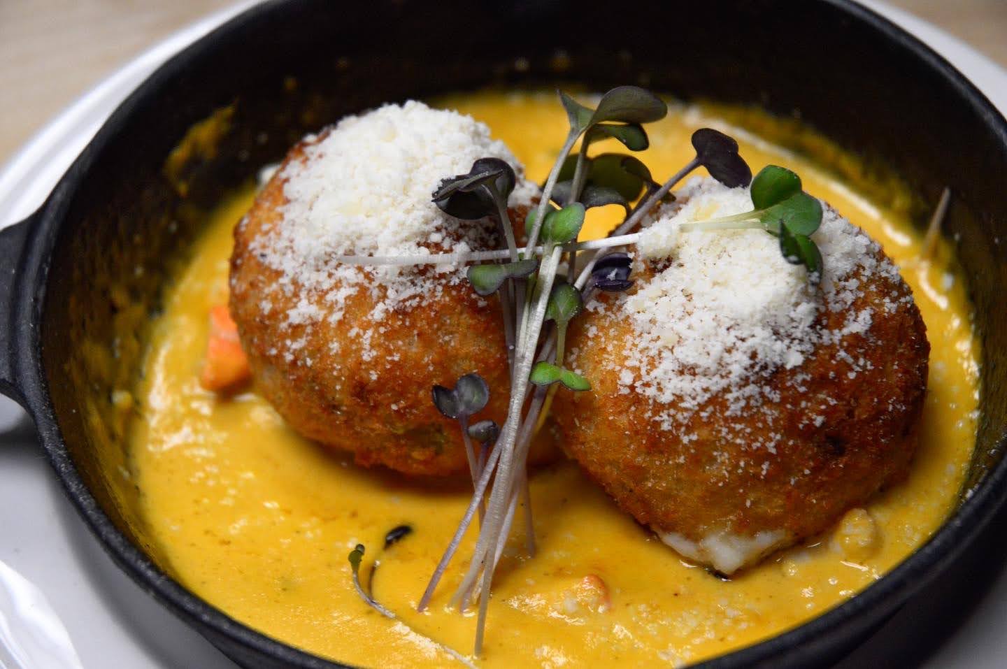 Order Lobster Arancini  food online from Cast Iron Chef Chop House And Oyster Bar store, New Haven on bringmethat.com