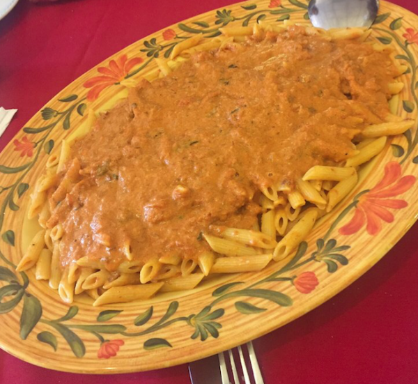 Order Pasta with Vodka Sauce food online from Luciano's San Vito Restaurant store, Bayonne on bringmethat.com