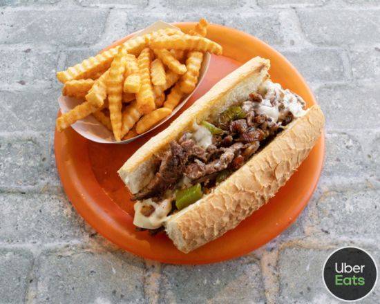 Order Philly Cheesesteak Sandwich Meal food online from Burger Spot store, Tehachapi on bringmethat.com