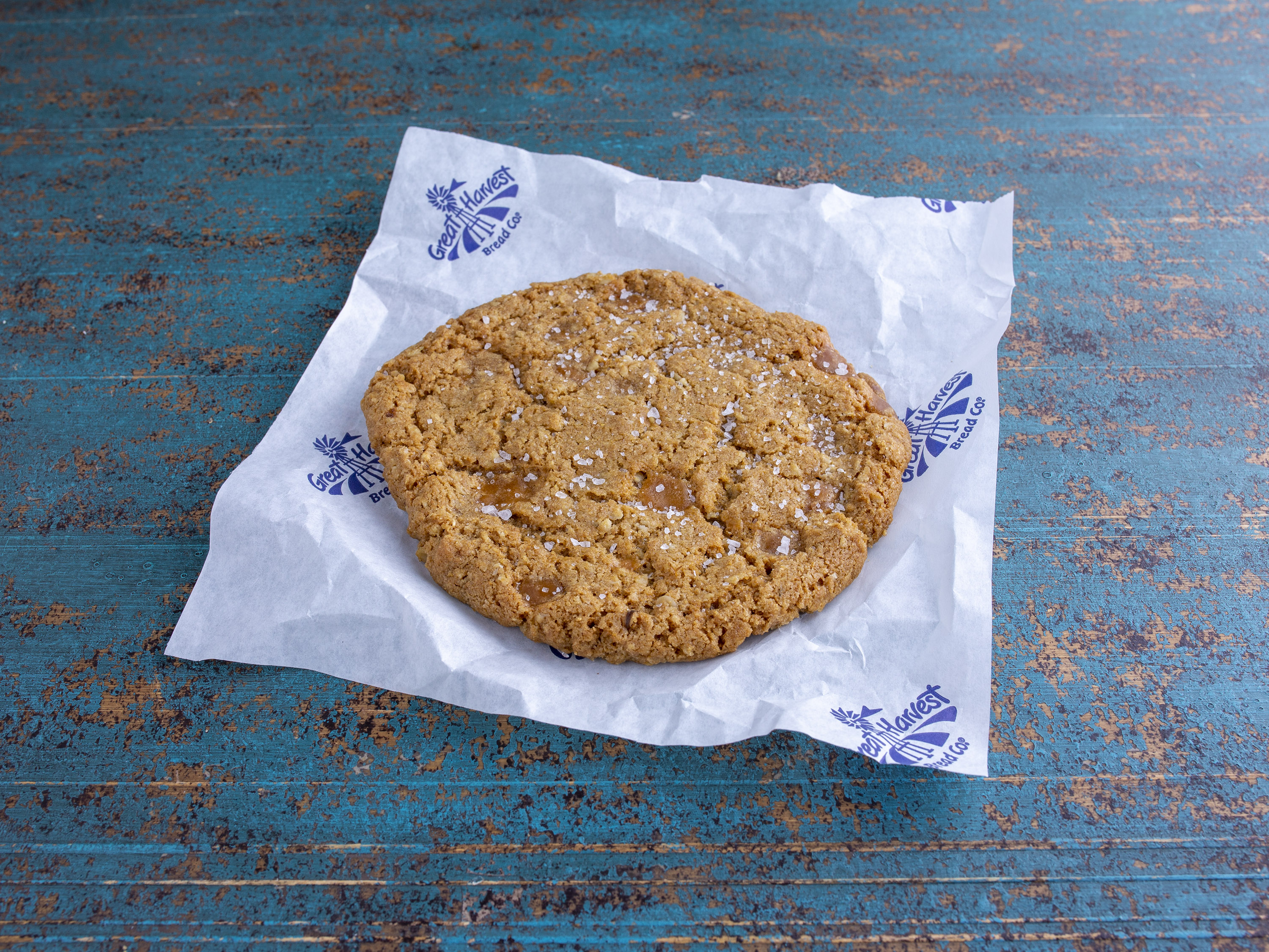 Order Salted Caramel Cookie food online from Great Harvest Bread Co store, Henderson on bringmethat.com