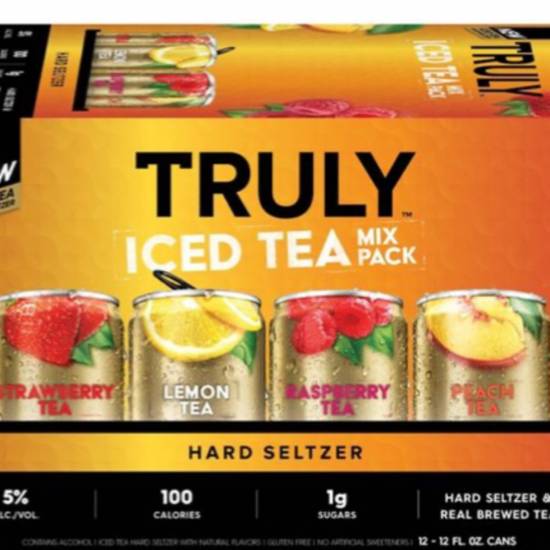 Order Truly tea 12pack food online from Campus Liquor store, Riverside on bringmethat.com
