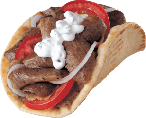 Order Gyro Sandwich (520 cal) food online from Leo Coney Island store, Shelby Charter Township on bringmethat.com