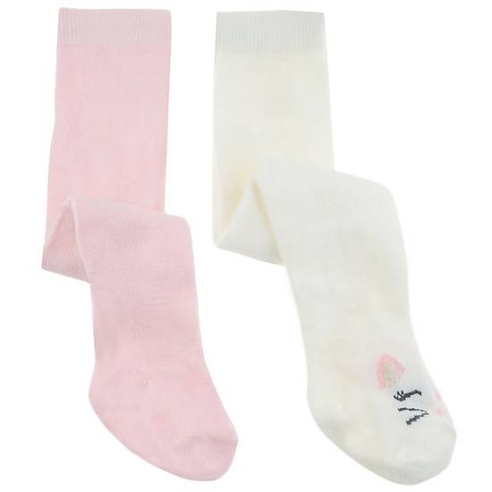 Order Capelli® New York Size 0-9M 2-Pack Cutie Cat Sweater Tights in Ivory/Pink food online from Bed Bath & Beyond store, Lancaster on bringmethat.com