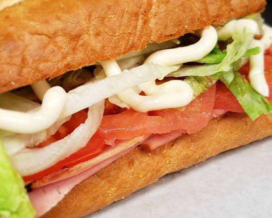 Order Ham and Cheese Sub food online from Wally Pizza store, Saint Clairsville on bringmethat.com