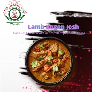 Order Lamb Roganjosh food online from Maroosh Halal Cuisine store, Upper Darby on bringmethat.com