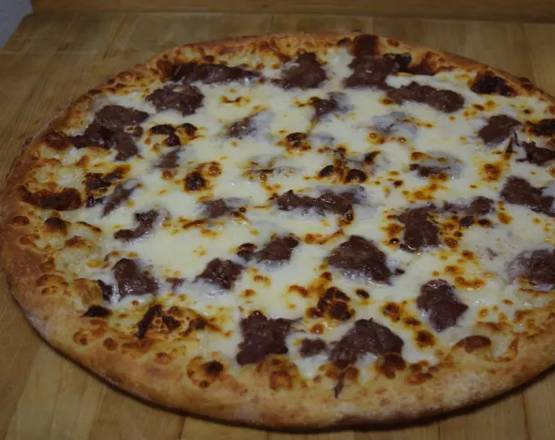 Order Cheese Steak Pizza food online from Cuzino's Family Kitchen store, Northeast on bringmethat.com