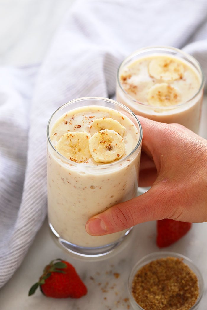 Order Banana Smoothie food online from BANGIN' BURRITO'S & More store, NY on bringmethat.com