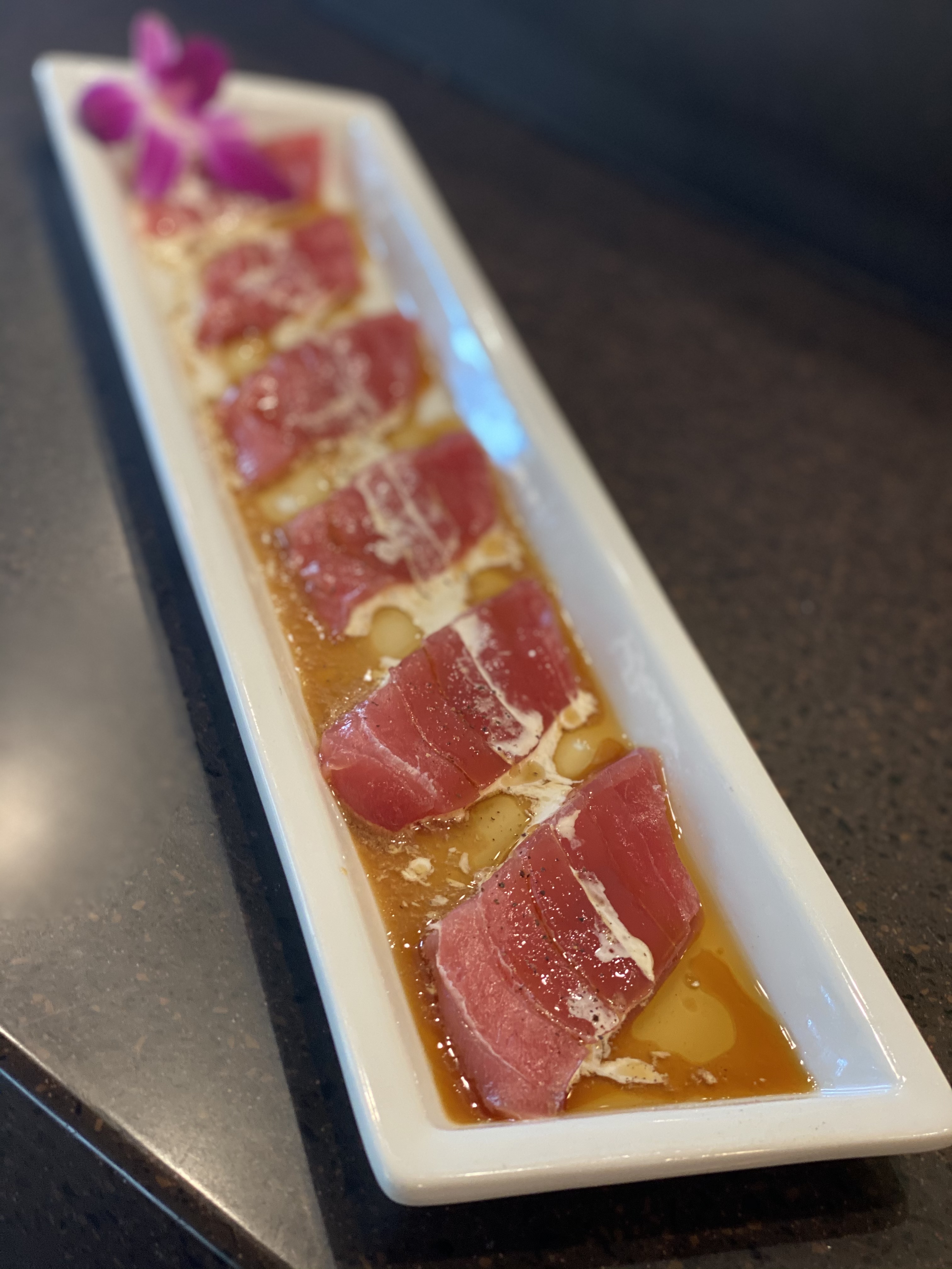 Order Tuna Carpaccio food online from Kanpai Japanese Sushi Bar and Grill store, Los Angeles on bringmethat.com